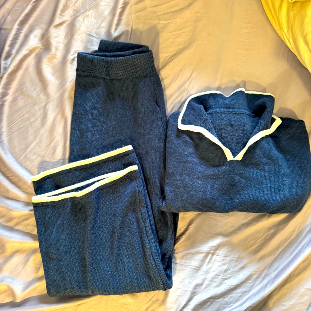 Navy Blue Women's Loungewear Set